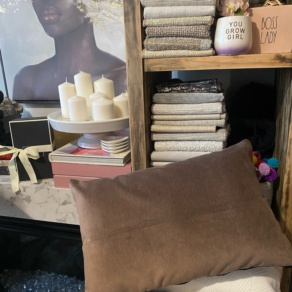Elegant Brown Accent Pillow